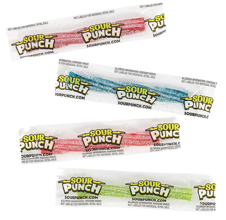 Sour Punch Straws 4 Pack