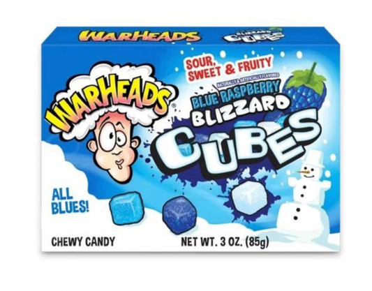 Warheads Blue Raspberry Cubes