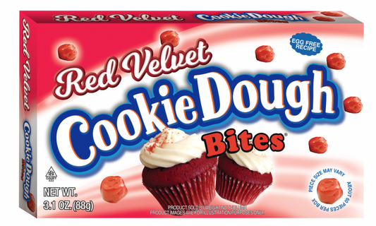 Red Velvet Cookie Dough Bites
