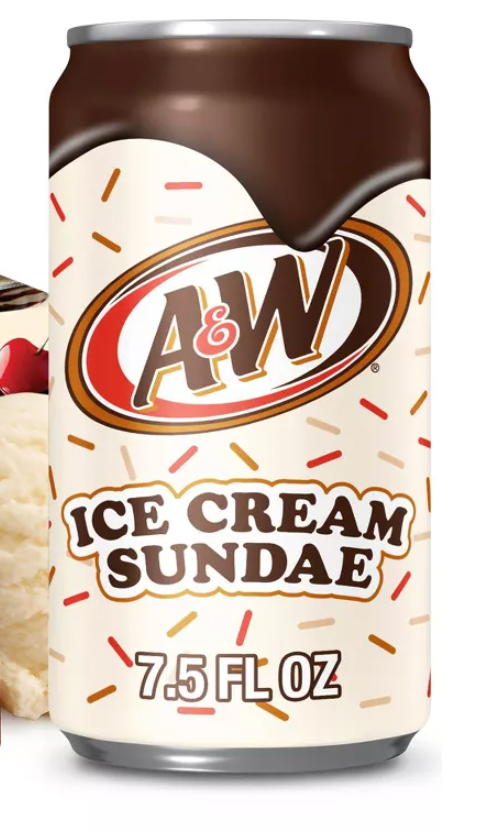 Ice Cream Sundae A&W Soda Can